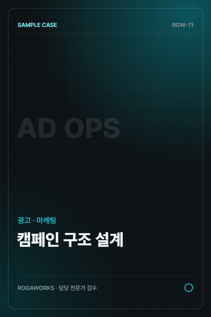 네이버·메타 광고 캠페인 설계 템플릿의 어두운 청록색 표지 이미지